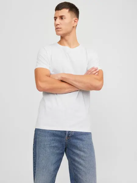 Jack & Jones Jjeorganic Basic Tee Ss O-Ne 5Pk Mp Noos