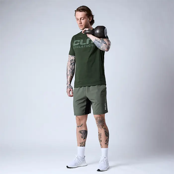 CLN ATHLETICS Promo T-skjorte, Kombu Green
