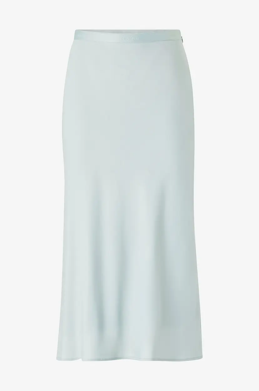 Calvin Klein Skjørt Recycled Cdc Bias Cut Midi Skirt - Blå