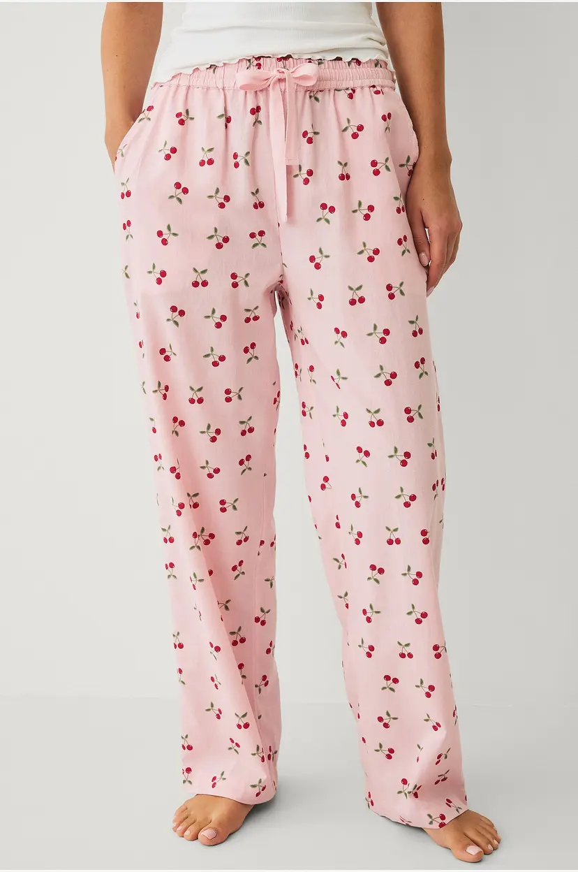 Ellos Collection Pysjbukser i flanell - Rosa