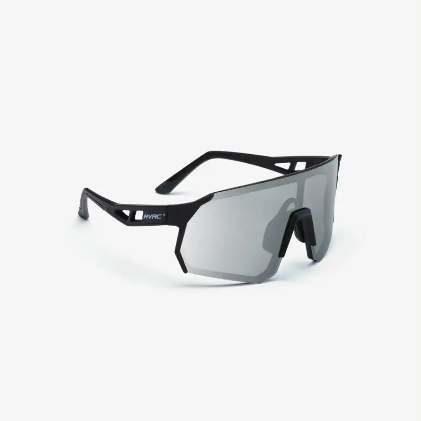 RevolutionRace Castor Polarized Sports Sunglasses Unisex Black/Silver Grey