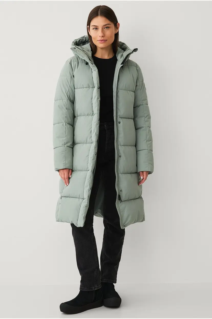 Áhkká Kåpe Warm Mid Length Parka W - Grønn