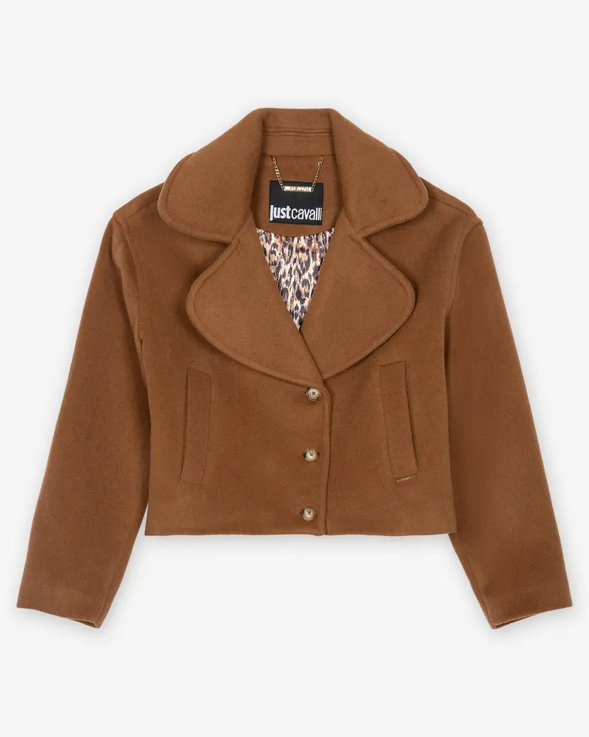 Just Cavalli Just Cavalli CRX Wool Coat Camel Jacket