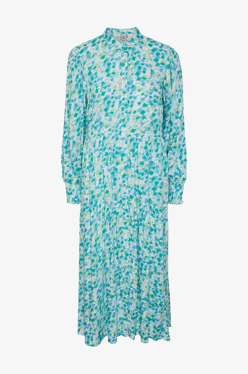 Y.A.S Kjole yasAlira LS Long Shirt Dress - Grønn