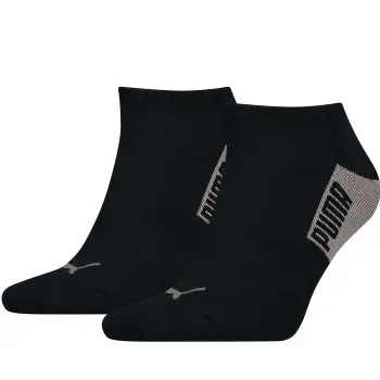 Puma Puma Strømper 2P Men Logo Block Sneaker Socks Svart/brun Str 43/46 Herre