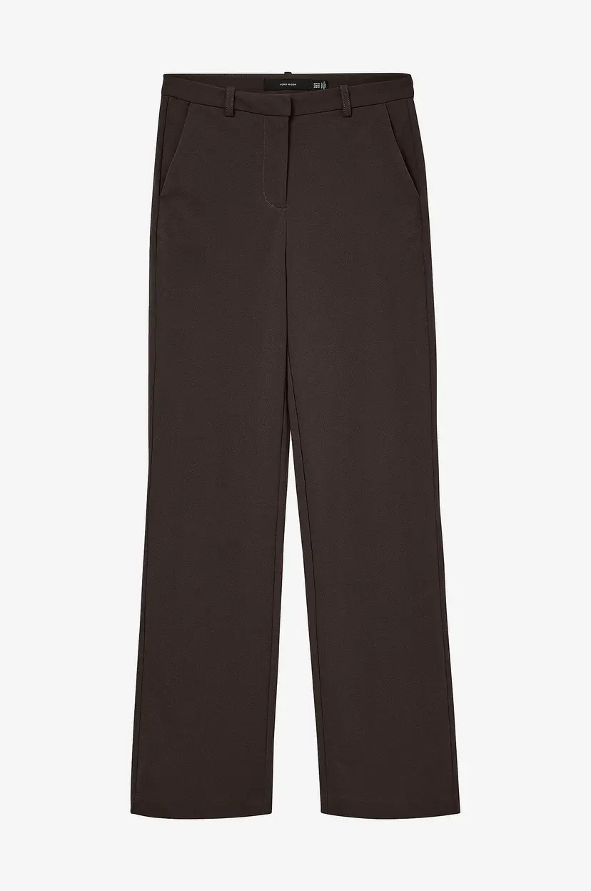 Vero Moda Bukser vmZamira Mr Slim Straight Pant - Brun