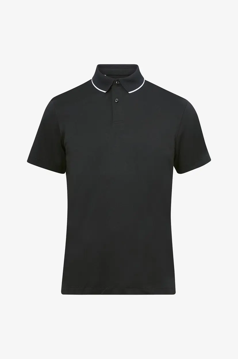Selected Men Pologenser slhLeroy Coolmax SS Polo B Noos - Svart