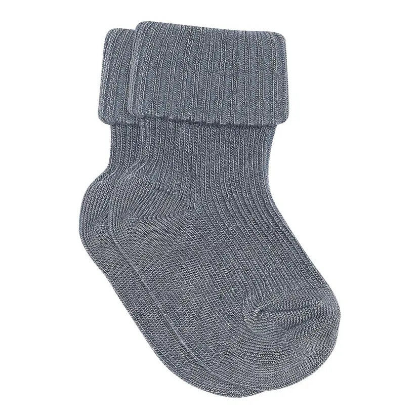 MP Babysokker i bambus "Story" Stone Blue