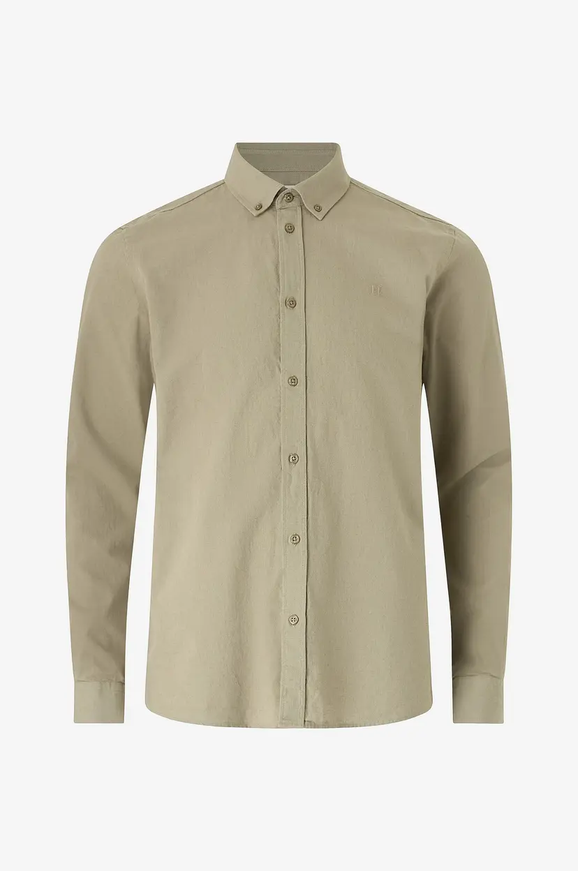 Les Deux Skjorte Konrad Cotton Linen - Natur