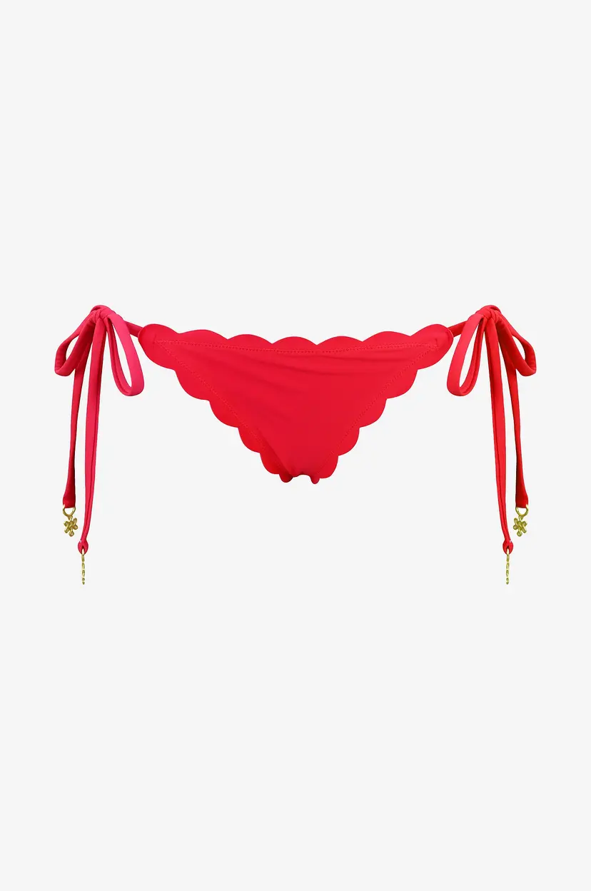 KAANDA Beach life Bikinitruser Tie Side Bottom - Rød