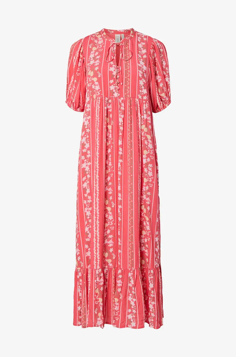 Y.A.S Kjole yasBella 2/4 Long Dress - Rosa