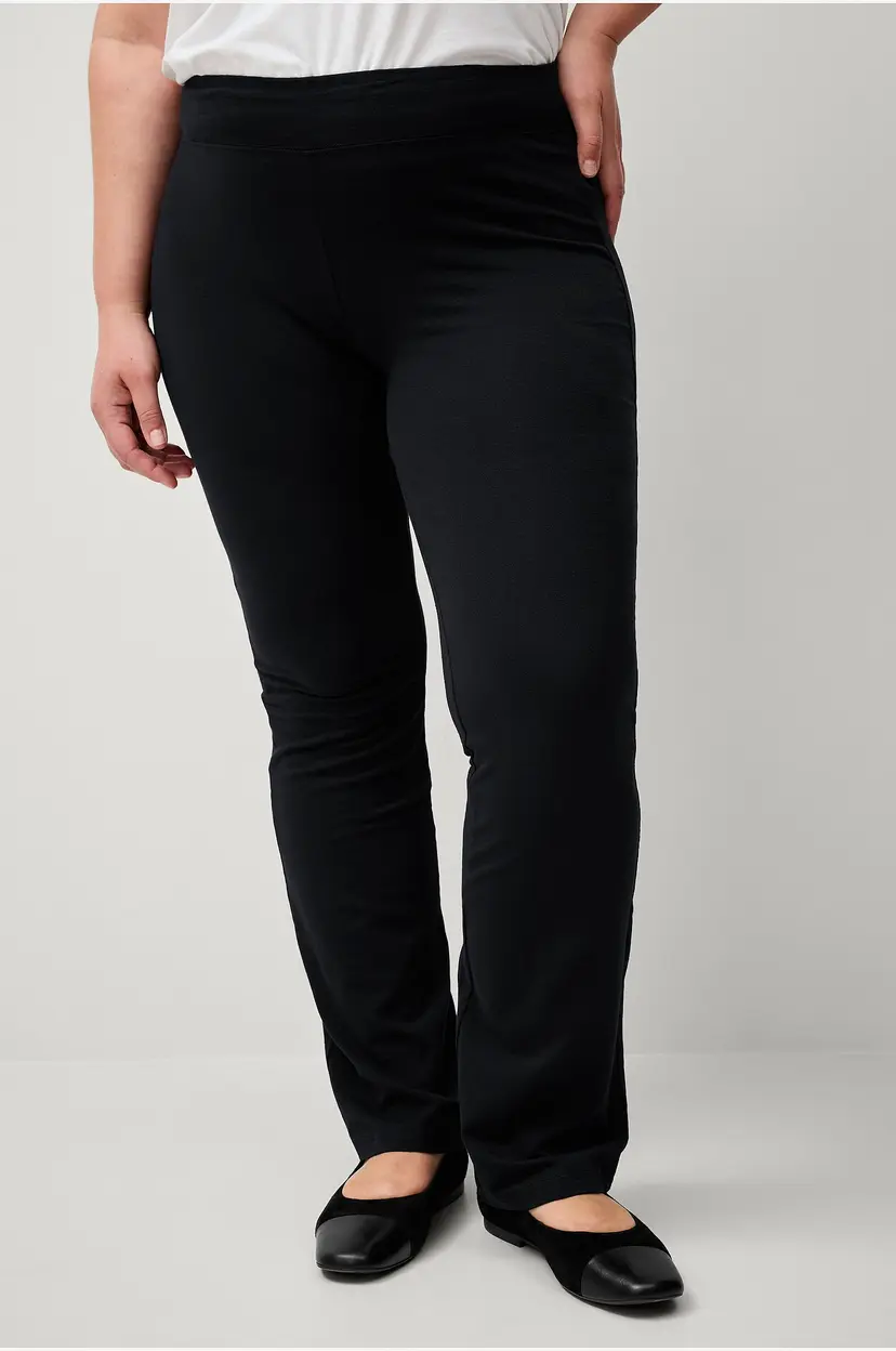 Ellos Plus collection Leggings med bootcut høy midje - Svart