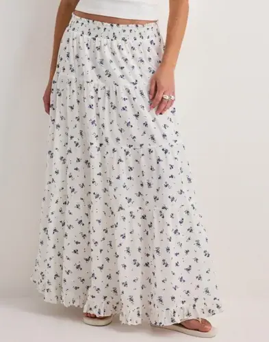 Neo Noir Neo Noir - Blå - Asta Small Blossom Skirt
