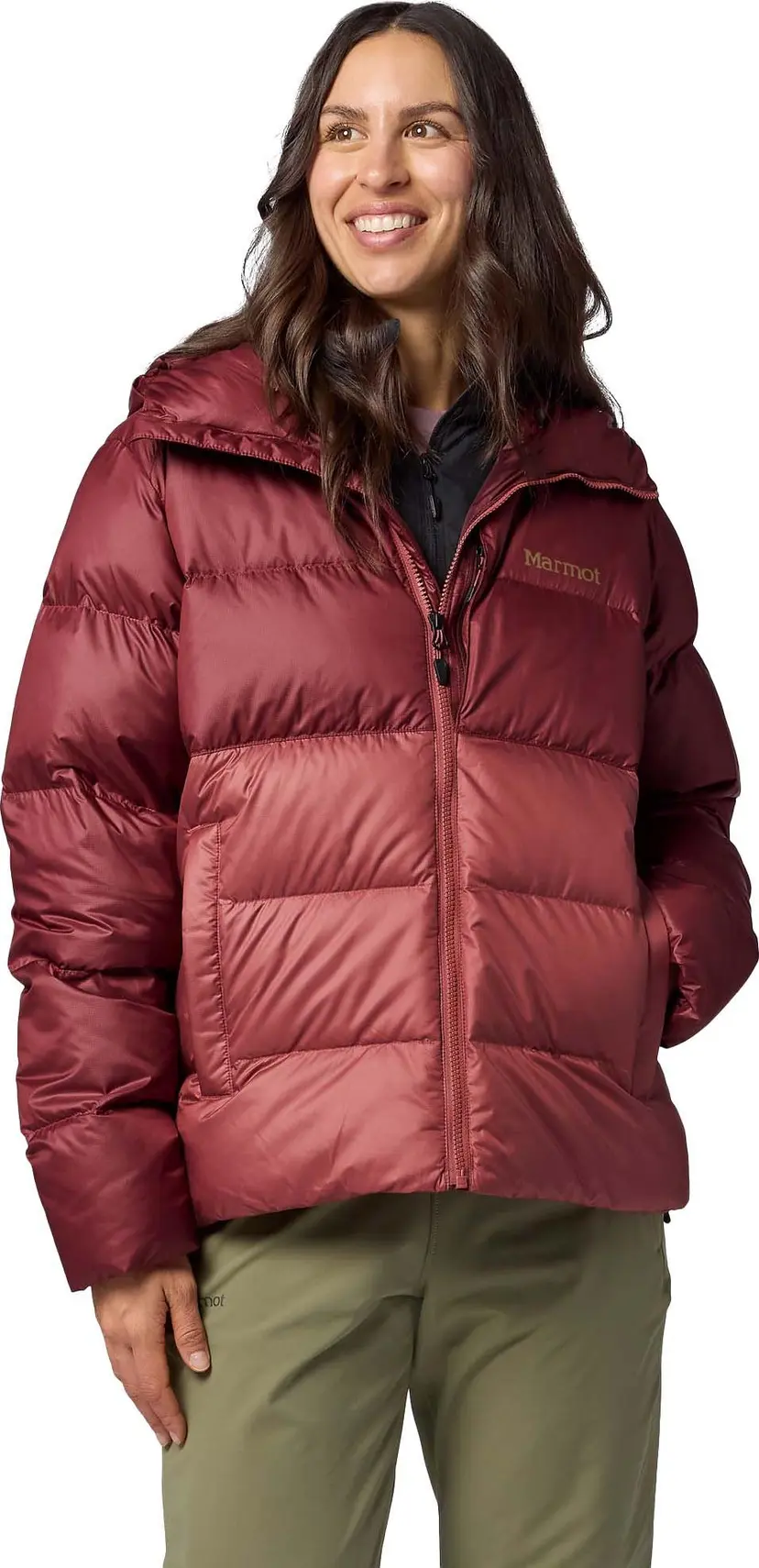 Marmot Marmot Women's Guides Down Hoody Oxblood/praline