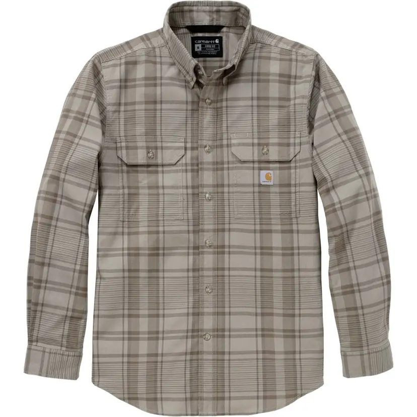 Carhartt Workwear Carhartt Workwear M's Fort Loose LS Plaid Shirt Gray Dunes