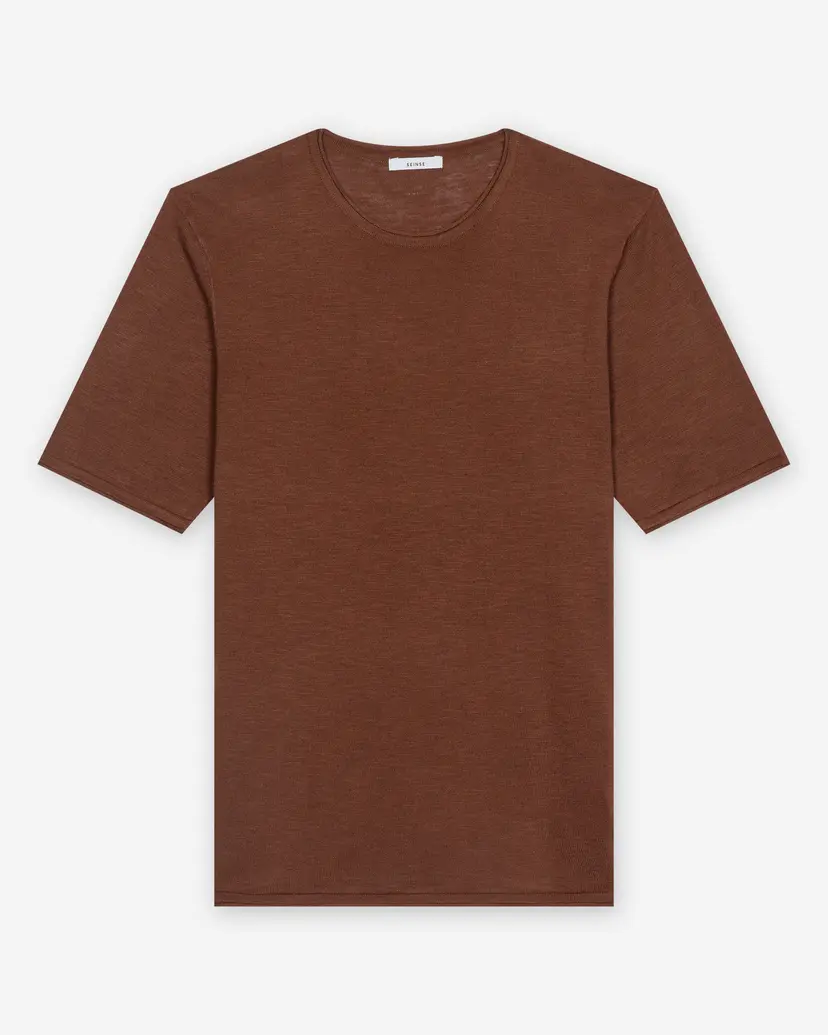 Seinse Seinse ME3192SS Brown T-shirt