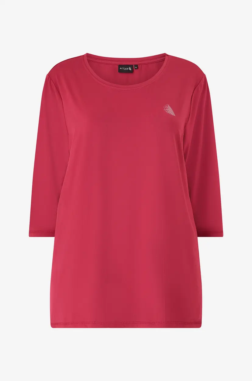 Zizzi Treningstopp aBasic One 3/4 Blouse - Rød