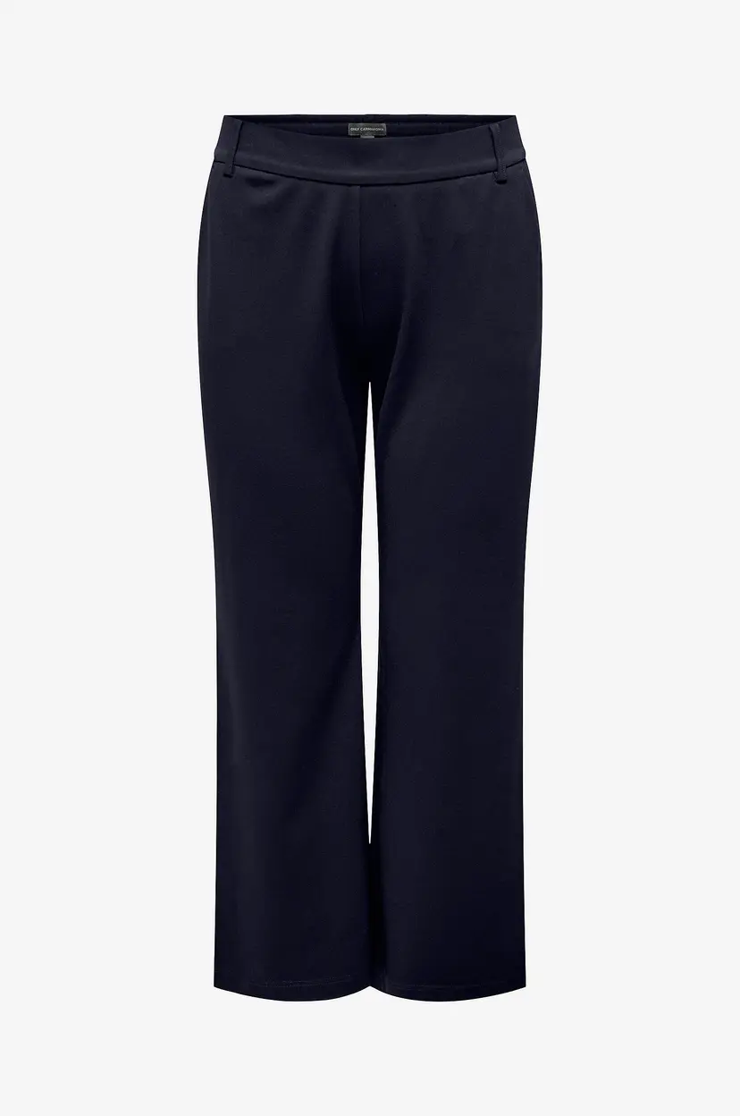 Only Carmakoma Bukse carGoldtrash Life MW Straight Pant - Blå