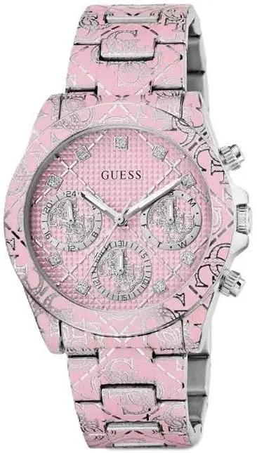 Guess Guess Dameklokke GW0986L1 Multifunction Rosa/Stål Ø38 mm