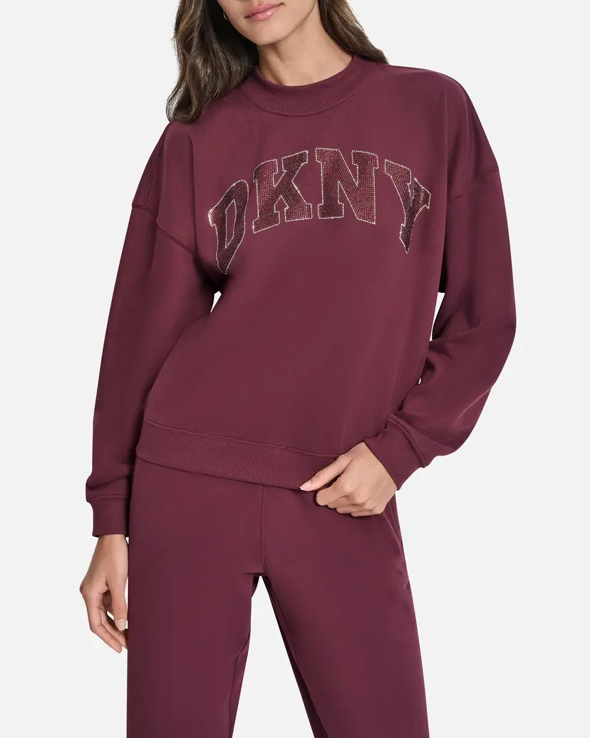 DKNY Sport DKNY Sport DP5T1462 Burgundy Sweatshirt