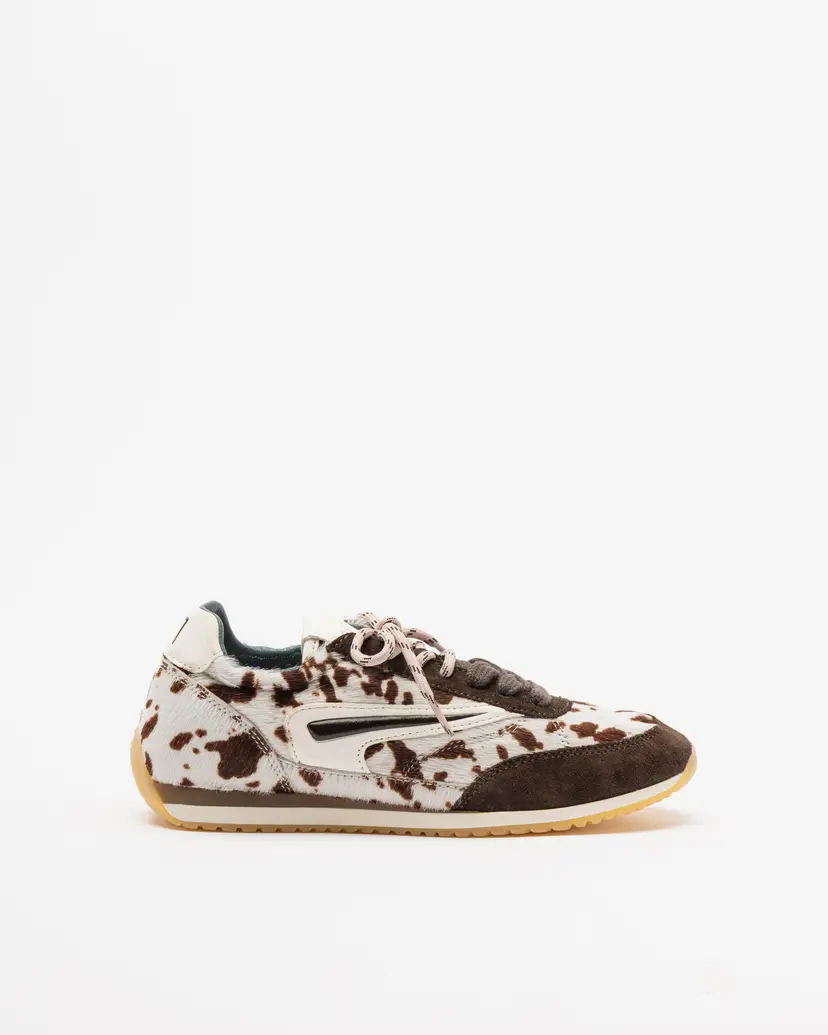 D.A.T.E. D.A.T.E. ATHLETA BALLET PONY COW Brown Sneakers
