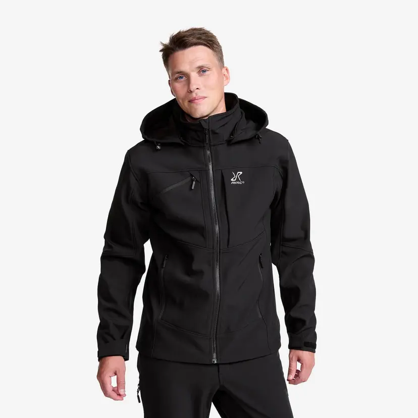RevolutionRace Hiball Softshell Jacket Herre Black