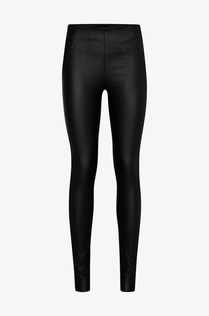 Object Collectors Item Leggings objBelle MW Coated Leggings - Svart