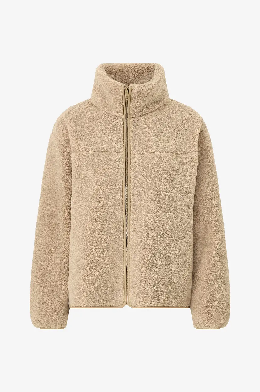 Tommy Hilfiger Teddyjakke Zip UP Reg - Beige