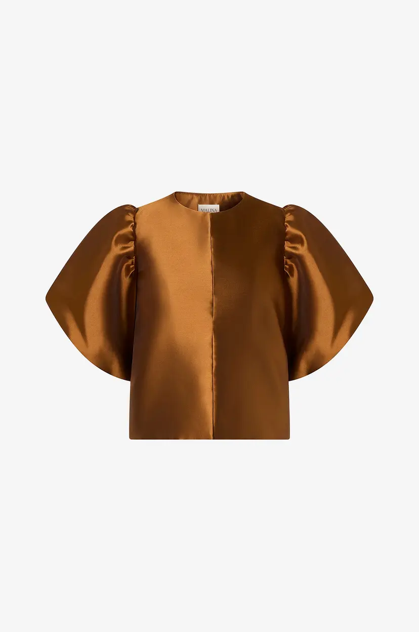 By Malina Bluse Cleo Blouse - Brun