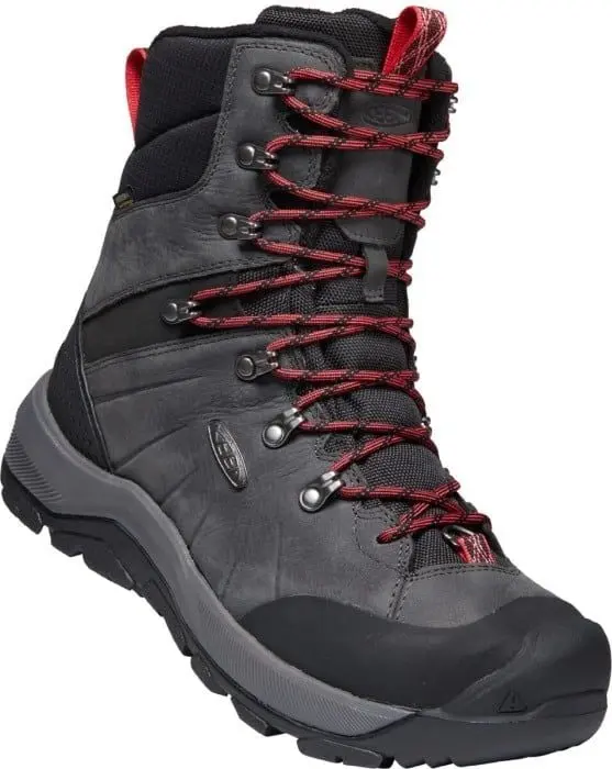 Keen Footwear Keen Footwear Keen M's Revel IV High Polar Magnet/Red Carpet