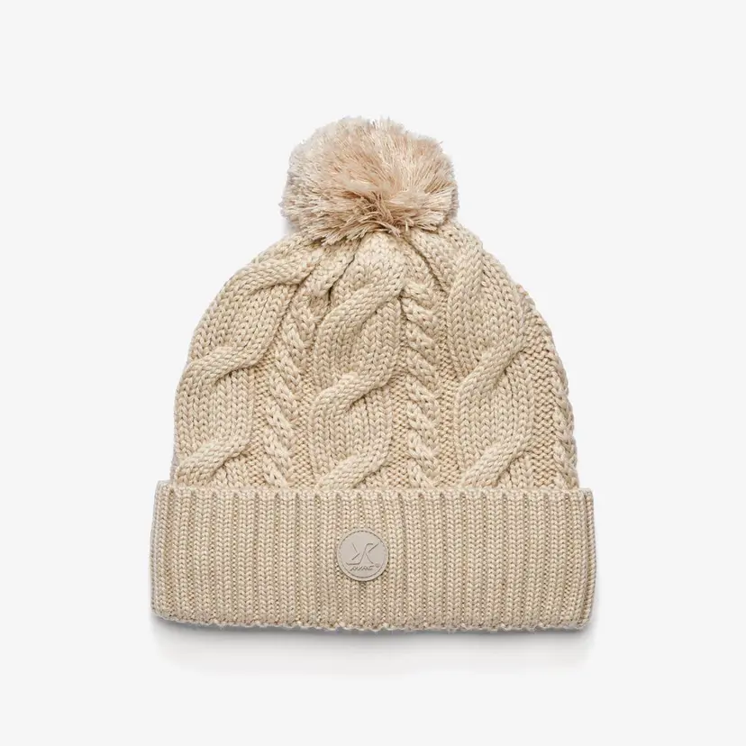 RevolutionRace Frost Cable Knit Beanie Unisex Peyote