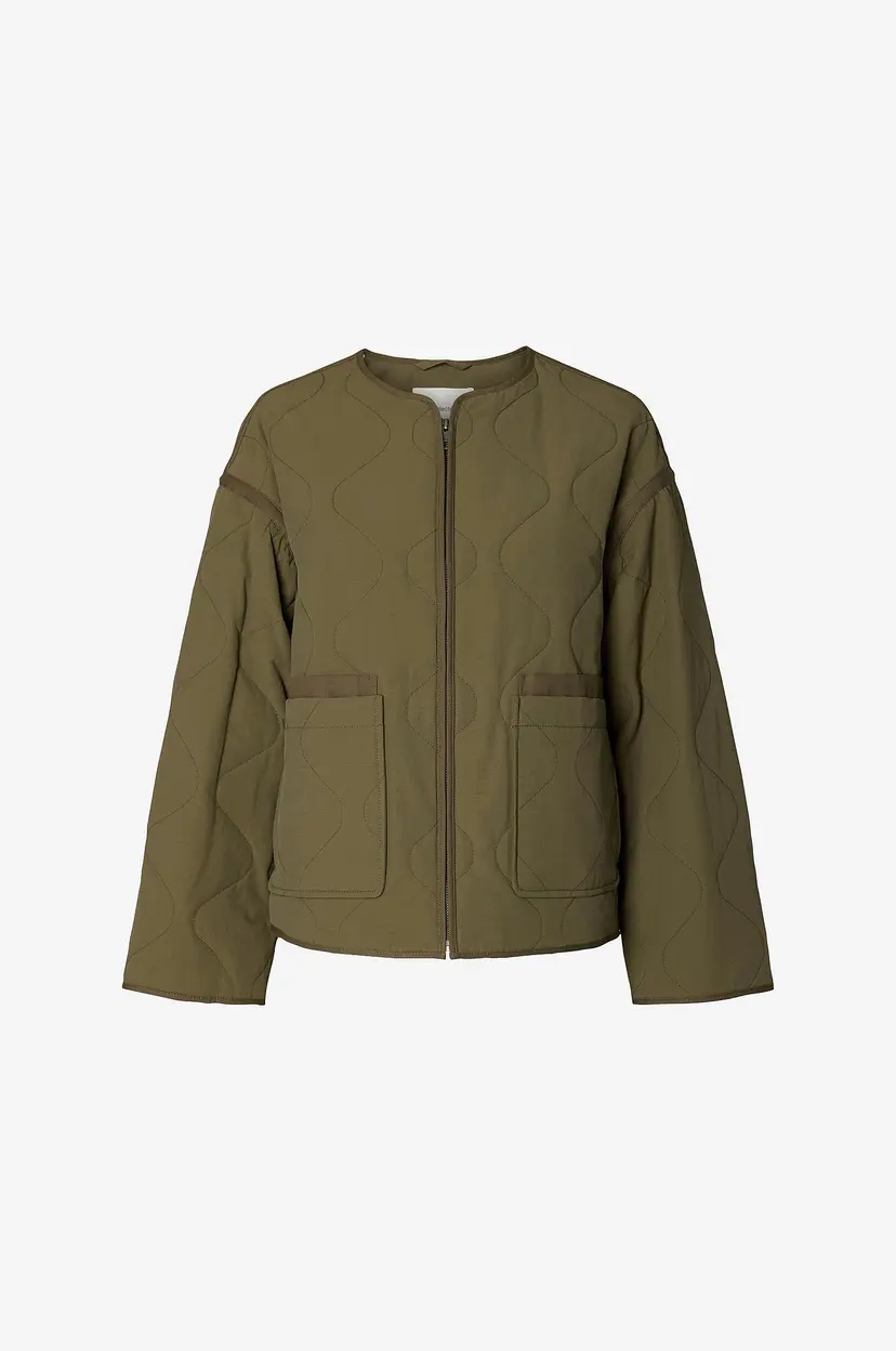 Selected Women Jakke Slwami Quilted - Grønn