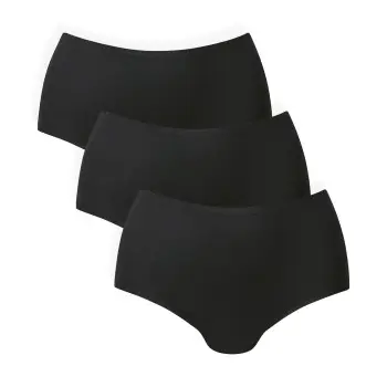 Anita Anita Truser 3P Essentials High Waisted Briefs Svart L/XL Dame