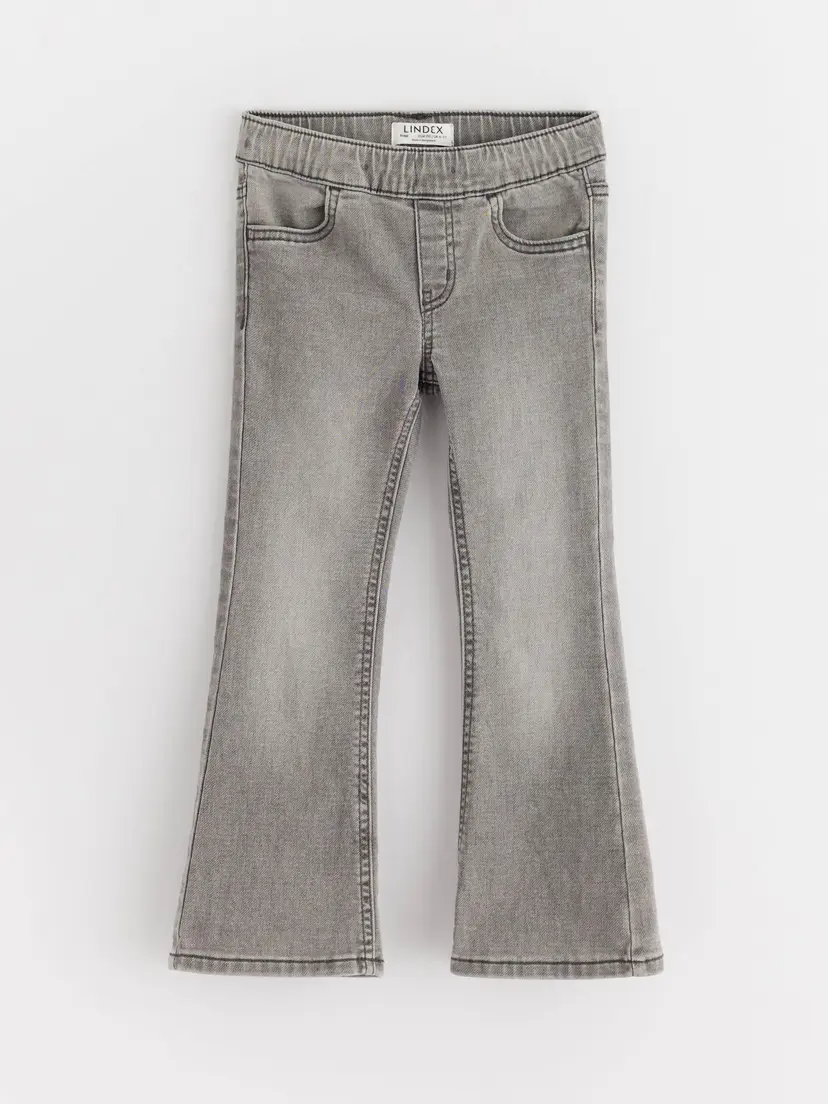 Lindex FREJA Flared leg jeans i denimjersey