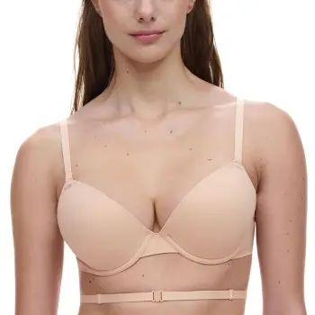 Chantelle Chantelle BH EasyFeel Open Back T-shirt Bra Beige Small Dame
