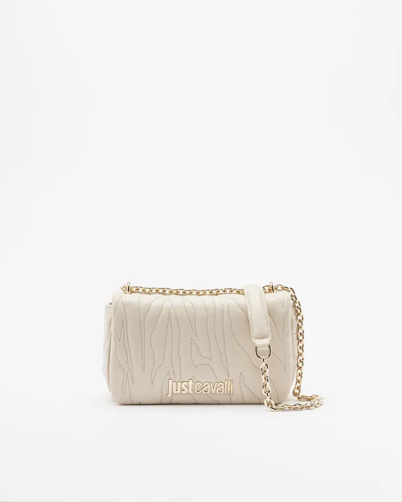 Just Cavalli Just Cavalli Quilted Zebra Beige Shoulder bag