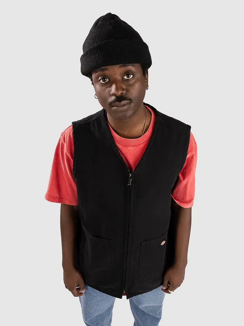 Dickies Dickies Canvas Summer Vest Jakke svart