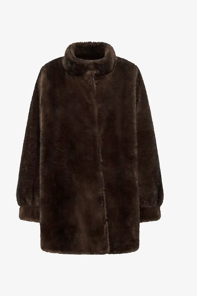 My Essential Wardrobe Fuskepelskåpe MWEaston Long Fur Jacket - Brun