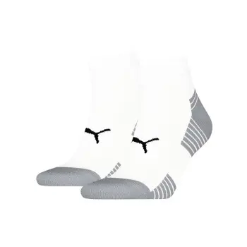 Puma Puma Strømper 2P Sport Cushioned Quarter Socks Hvit Str 39/42