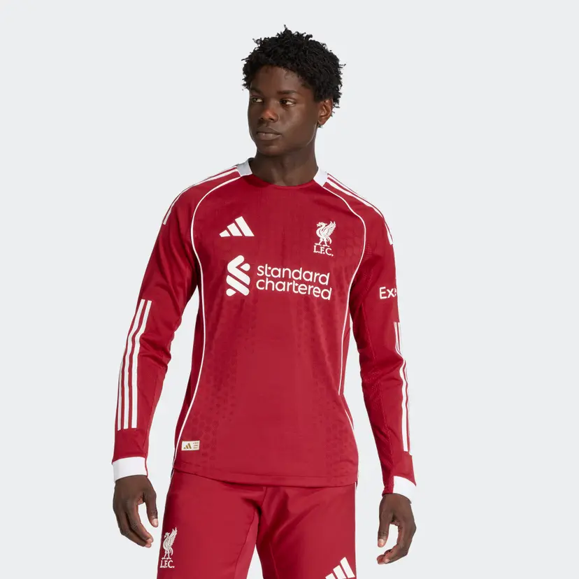 Adidas Liverpool FC 25/26 Long Sleeve Authentic Hjemmetrøye