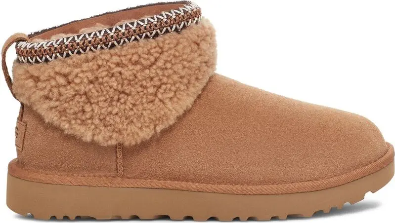 UGG UGG Women's Classic Ultra Mini Maxi Curly Chestnut
