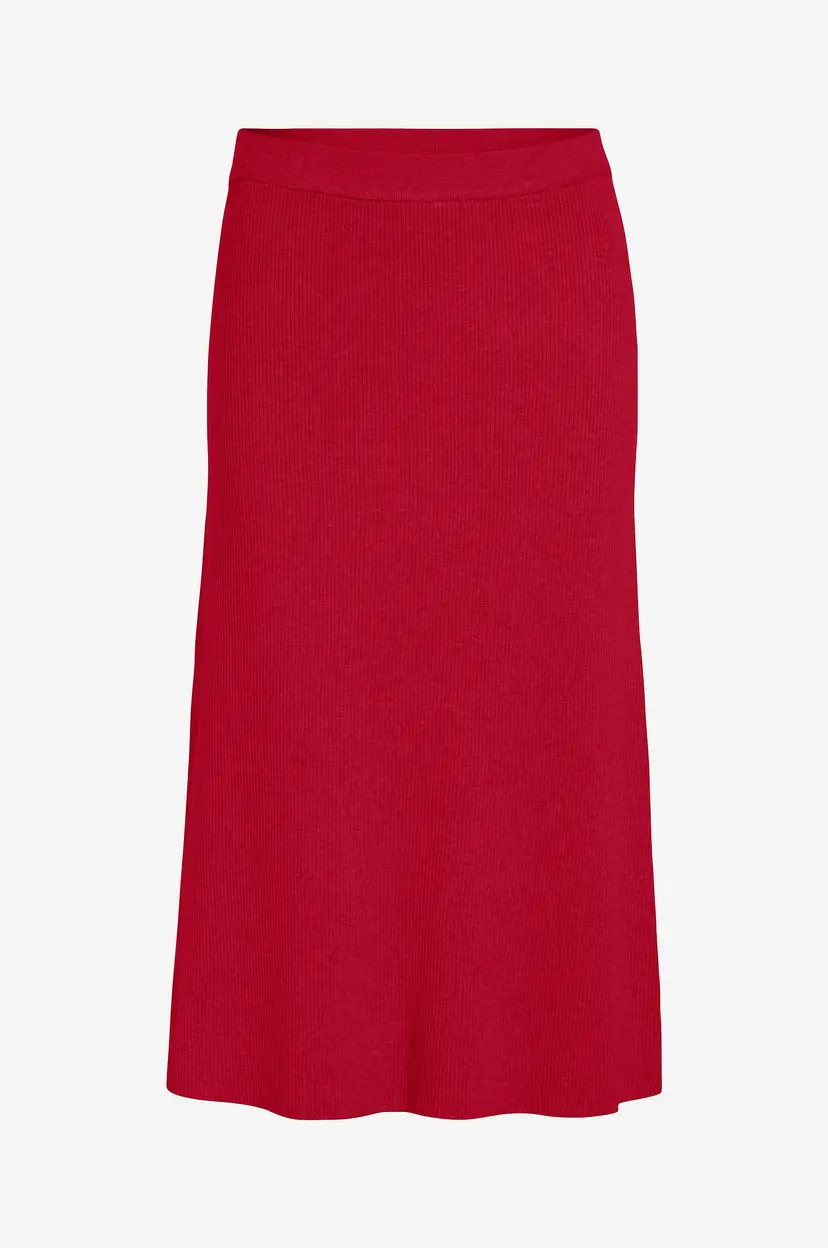 Vila Skjørt viComfy A-line Knit Skirt - Rød