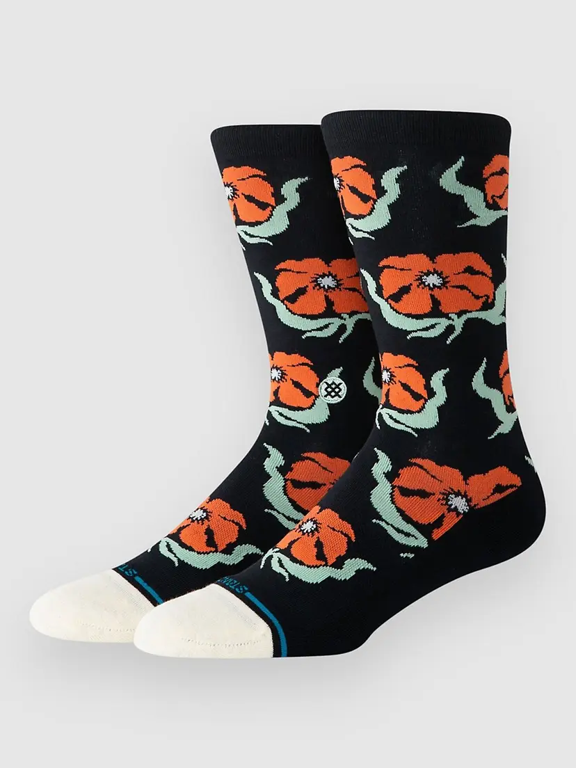 Stance Stance Broadcast Floral Crew Socks mønster