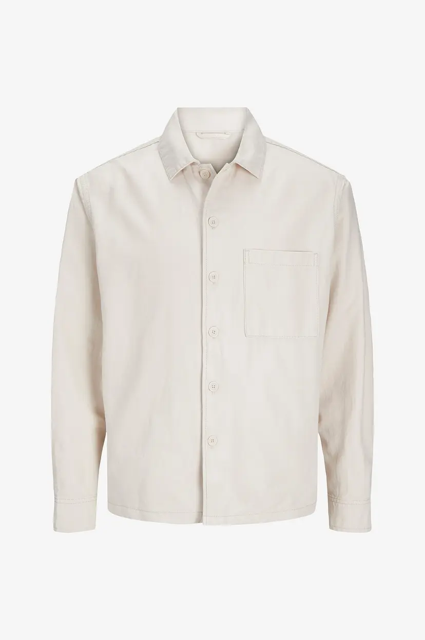 Jack & Jones Overtreksskjorte jjeUrban Edge Overshirt LS SN - Grå