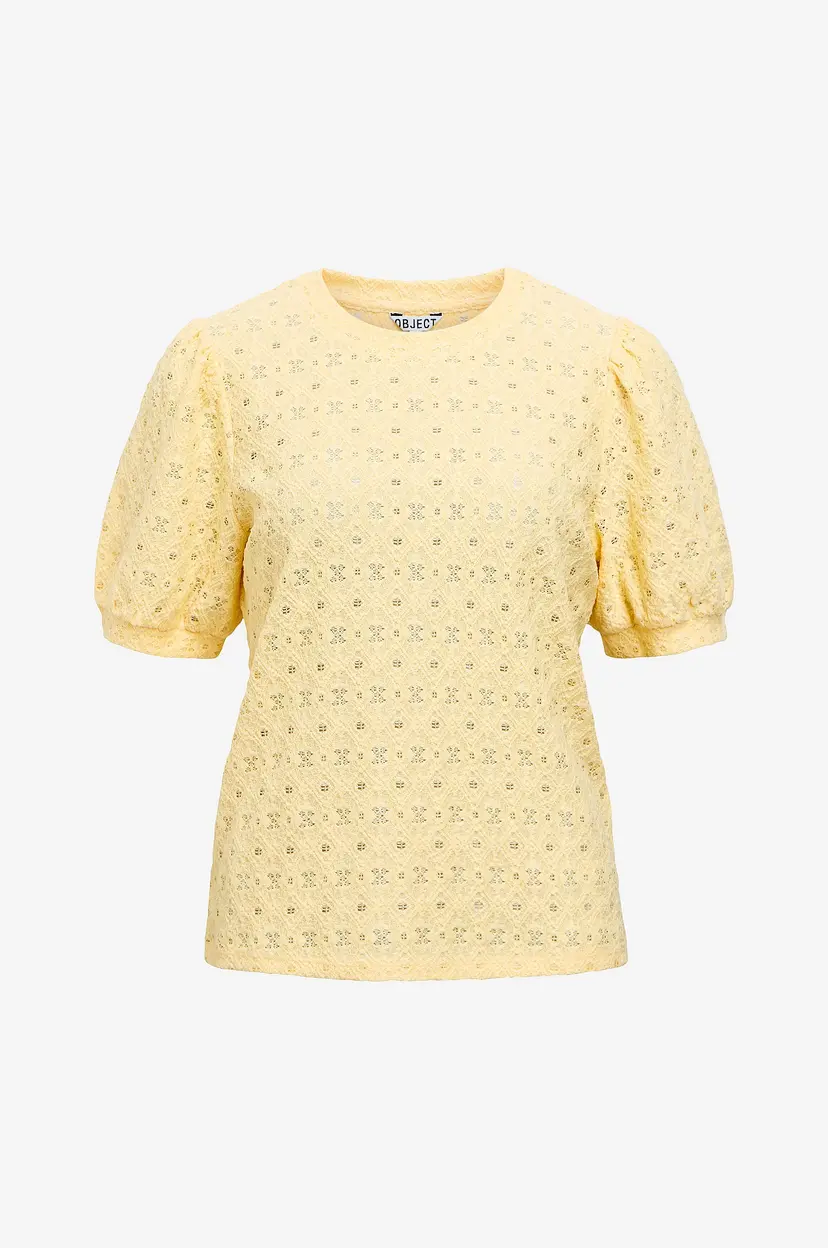 Object Collectors Item Topp objLaila S/S RE Top Noos - Gul