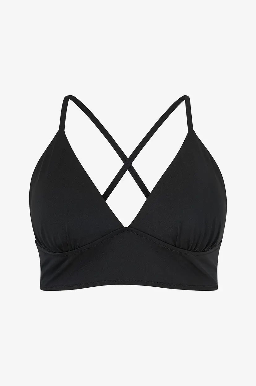 Zizzi Bikini BH sEnya String Top Solid - Svart