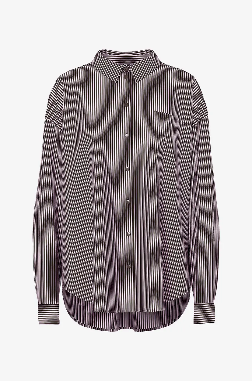 Pieces Skjorte pcEmmy LS Loose Shirt Wvn - Brun