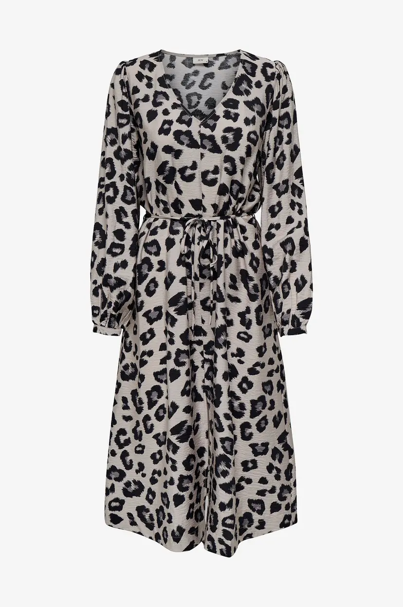 JDY Kjole jdyCaroline L/S Midi Slit Dress Wvn - Grå