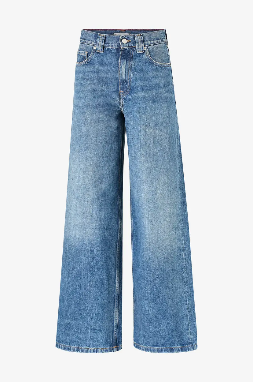 Tommy Hilfiger Jeans Dnm Kris 70s Wide Leg HW - Blå