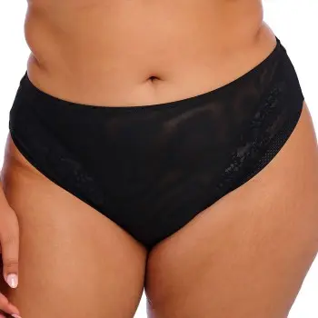 Elomi Elomi Truser Nerina High Leg Brief Svart polyamid X-Large Dame